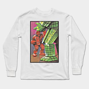 Junk Man vs. Sunshine (Exogini Sticker) Long Sleeve T-Shirt